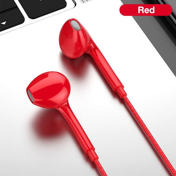 3.5mm Wired Headphones With Bass Earbuds Stereo Earphone Music Sport Gaming Headset With mic For Xiaomi IPhone 11 Earphones