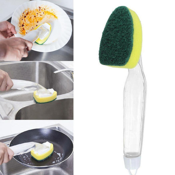 Multi-function Kitchen Washing Tool Handle Scrubber Brush Cleaning Tool freeshipping - Etreasurs