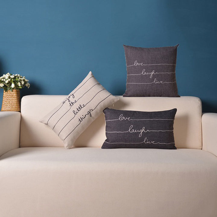 Simple English Apothegm Linen Throw Pillow Case Cushion Cover Home Sofa Decor freeshipping - Etreasurs