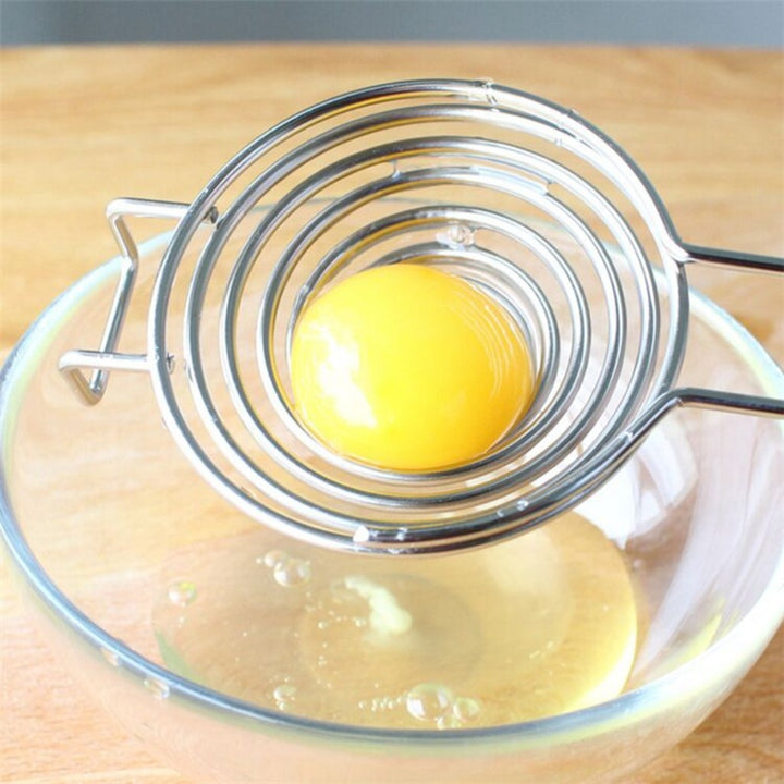 Kitchen Stainless Steel Egg Yolk Separator Divider Hand Held for Making Cake freeshipping - Etreasurs