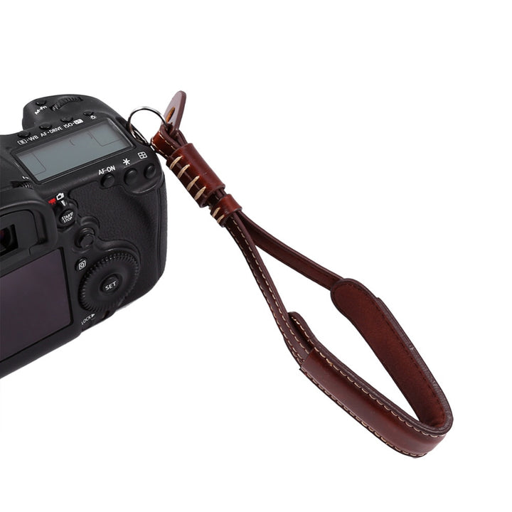 19cm PU Leather Camera Hand Strap For Nikon Fuji For Sony DSLR SLR Camera Wrist Strap freeshipping - Etreasurs