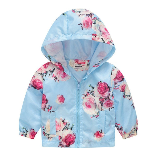 Children Hooded Windbreaker Toddler Baby Coat Infant Waterproof Hoodies For Girls freeshipping - Etreasurs