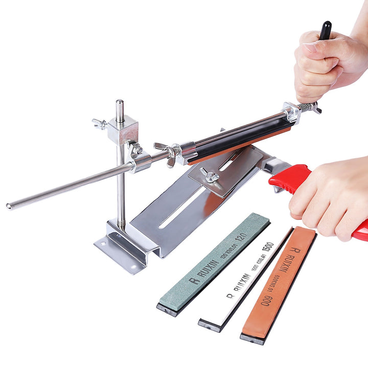 Professional Knife Sharpener Kitchen Grinder Sharpening System with 4 Grindstone freeshipping - Etreasurs