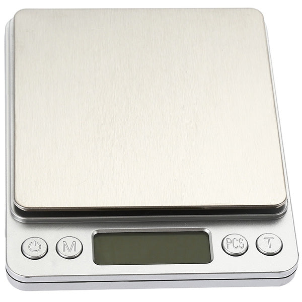 i2000 3kg 0.1g Mini Digital Scale Stainless Steel Platform Weighing Tool with Tray freeshipping - Etreasurs