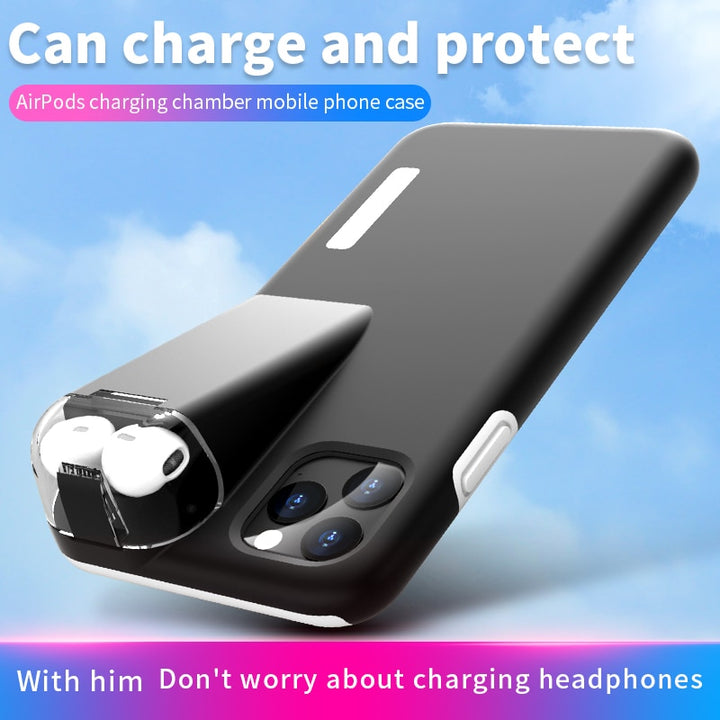 2IN1 Case For iPhone 11 Pro Max Coque Xs Max XR X 8 7 6 6S Plus Cover For Apple AirPods 2 1 With 300Mah Charging Box freeshipping - Etreasurs