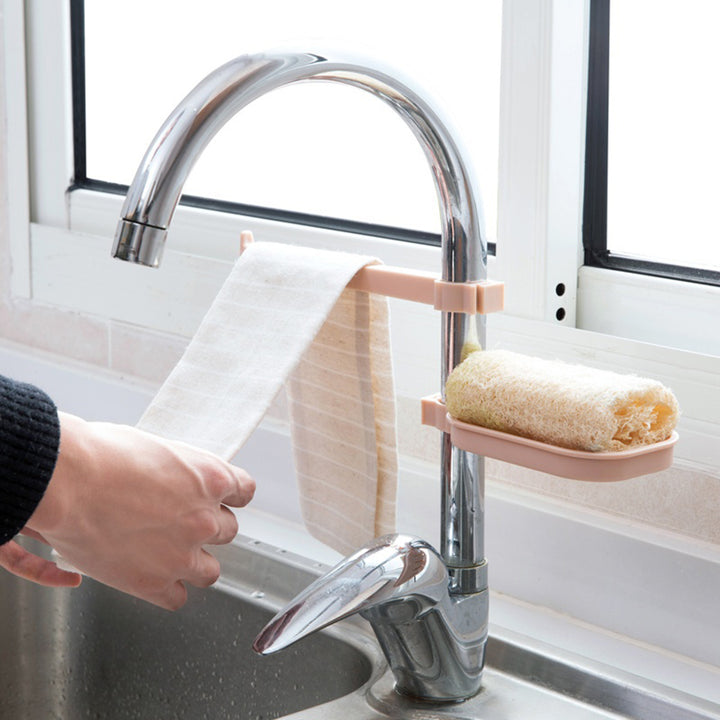 Faucet Drain Rack Sink Storage Durable Holder Kitchen Sponge Rags Drying Support freeshipping - Etreasurs