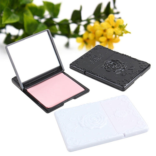 50Sheets Women's Face Oil Absorbing Paper with Mirror Case Makeup Beauty Tool freeshipping - Etreasurs