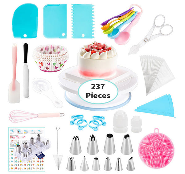 Baking Set 237 Pieces Cake Decorating Tool Cake Mould Novice Home Baking Beginner Set freeshipping - Etreasurs