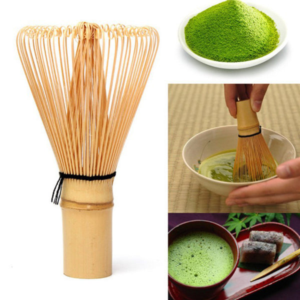 Classic Japanese Style Natural Bamboo Matcha Green Tea Powder Whisk Brush Tool freeshipping - Etreasurs