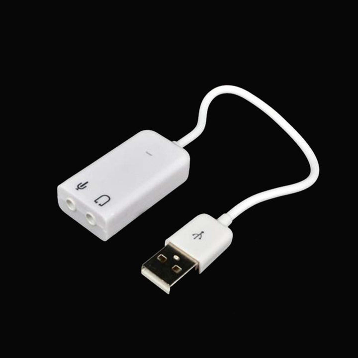 Portable 3D Virtual Network Audio Song Sound Card Adapter USB Channel with Cable freeshipping - Etreasurs