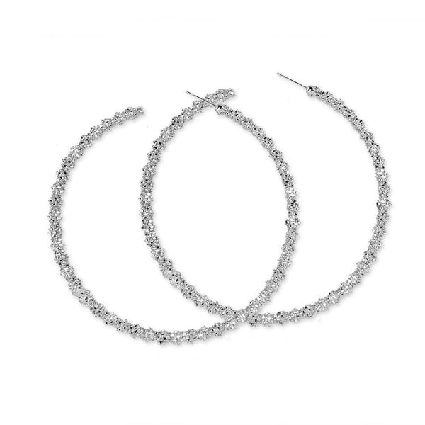 Fashion Alloy Hollow Large Hoop Earrings Women's Earrings