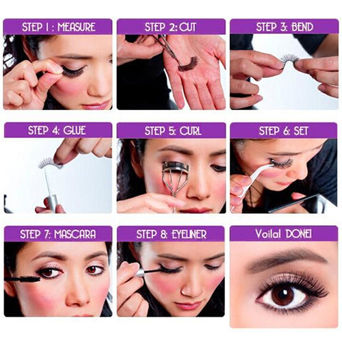 10 Pairs Different Style Lower Under Bottom Eye Lashes Extension False Eyelashes freeshipping - Etreasurs