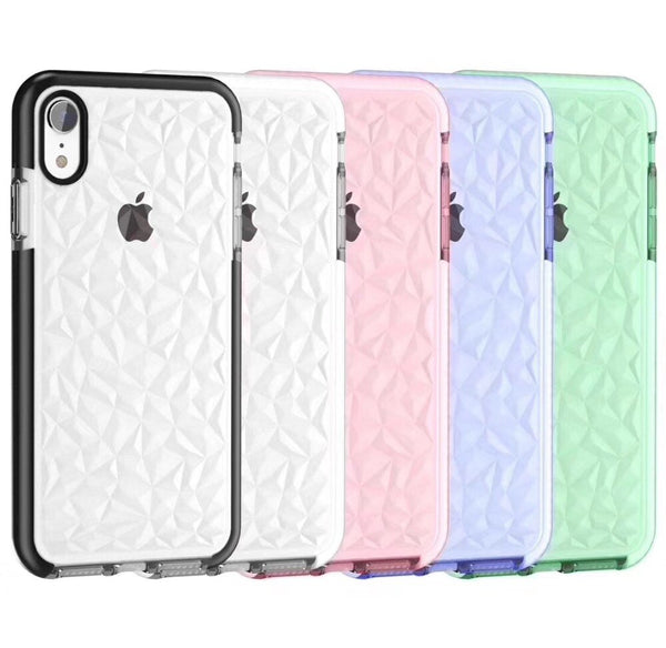 Explosive two-color diamond transparent soft shell for iphoneX XR XSMAX 6 7 8plus diamond mobile phone case freeshipping - Etreasurs