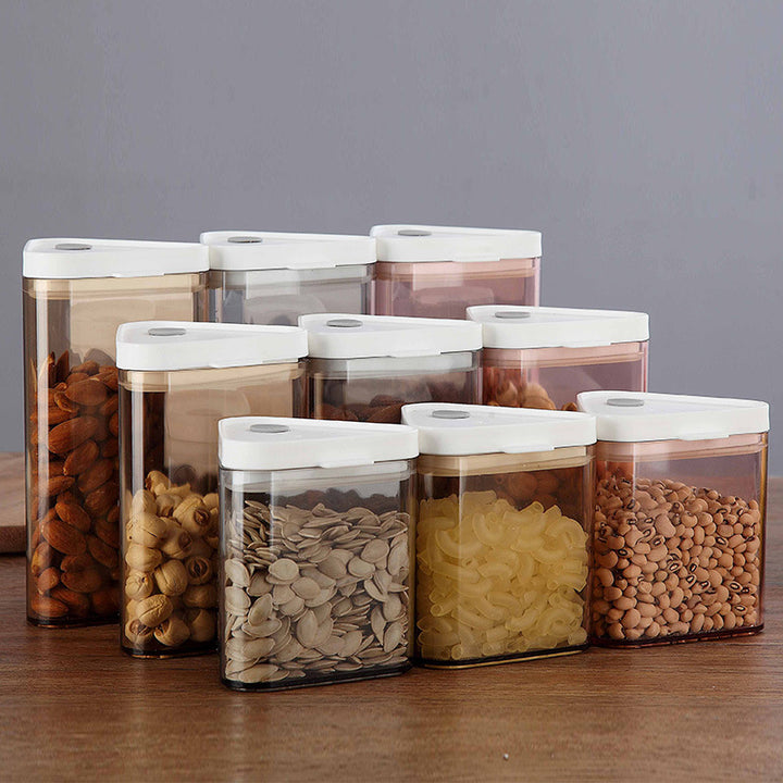 Nordic Style Sealed Jar Plastic Storage Dry Food Coffee Beans Melon Seeds Baby Supplement Milk Powder Storage Box freeshipping - Etreasurs