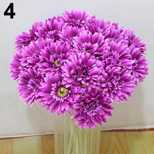 1 Pc Artificial Silk Gerbera Daisy Flower Wedding Party Bouquet Home Garden Decor freeshipping - Etreasurs