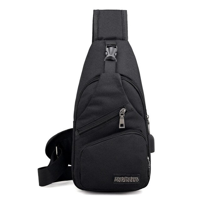 Male Shoulder Bags USB Charging Crossbody Bags Men Anti Theft Chest Bag School Summer Short Trip Messengers Bag freeshipping - Etreasurs