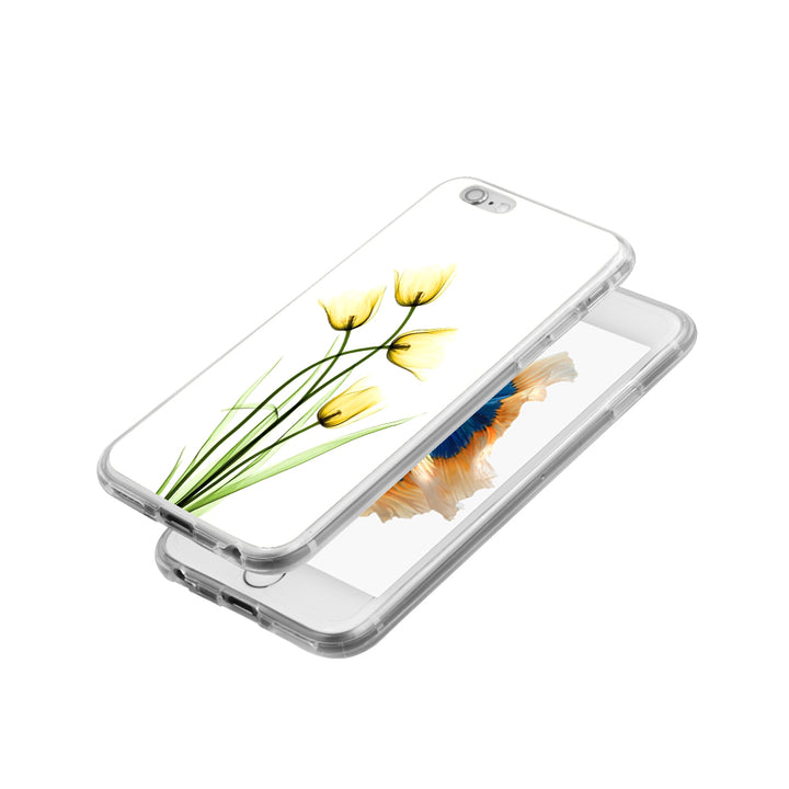Transparent Yellow Flower Phone Case Cover for iPhone 5 6 7 Plus Samsung Note 4 freeshipping - Etreasurs