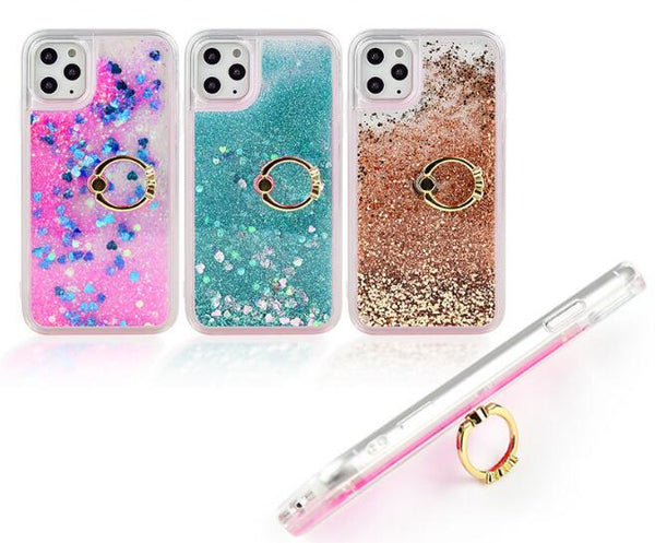 Liquid Quicksand Phone Case  Ring Kickstand Soft TPU Case freeshipping - Etreasurs