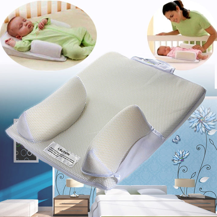 Baby Care Infant Newborn Anti Roll Pillow U ltimate Vent Sleep Fixed Positioner Prevent Flat Head Sleeping Cushion freeshipping - Etreasurs