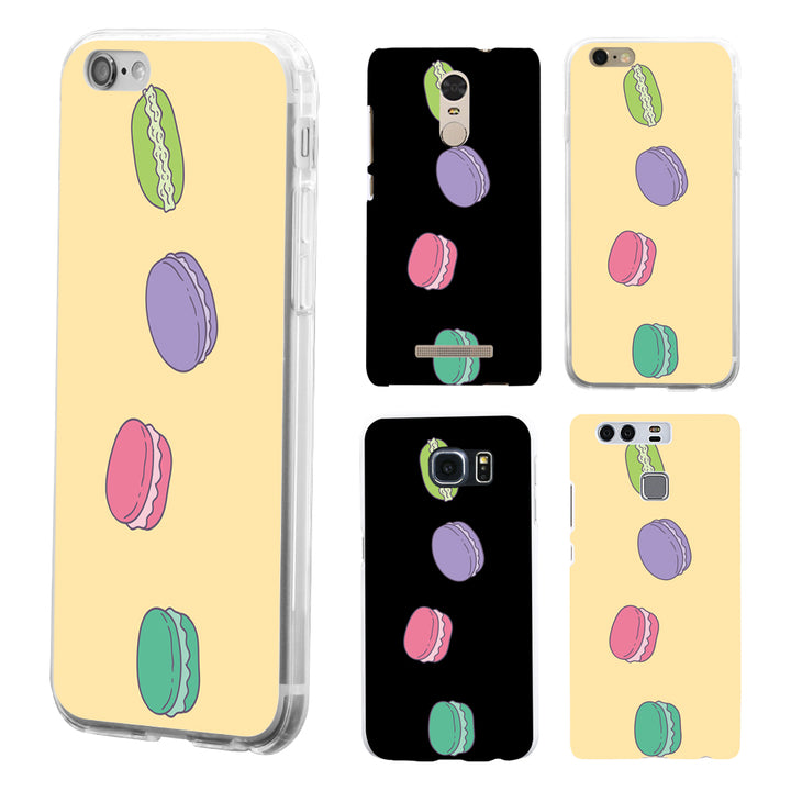 Macaroon Print Case Cover for iPhone 7 8 Samsung S8 Huawei P9 Mate Xiaomi Redmi freeshipping - Etreasurs