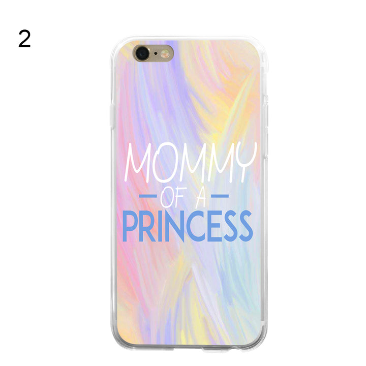MOMMY OF A PRINCESS Print Case Cover for iPhone 5 6 7 Samsung Galaxy S6 S7 Plus freeshipping - Etreasurs