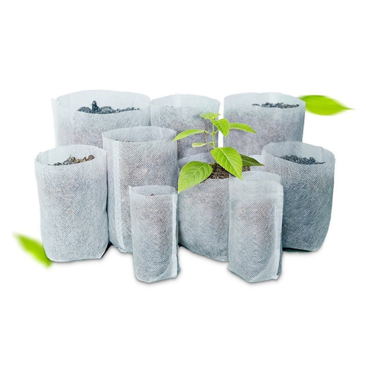 100Pcs Non-woven Fabric Nursery Pots Seedling Raising Bags Garden Plant Supplies freeshipping - Etreasurs