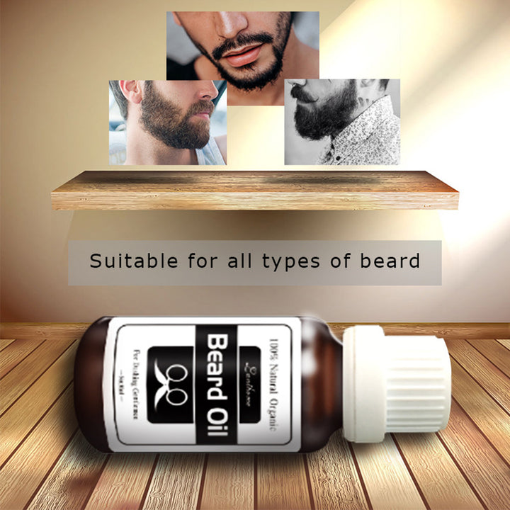 Men Beard Grooming Product Facial Hair Care Growth Moisturizing Conditioner Oil freeshipping - Etreasurs