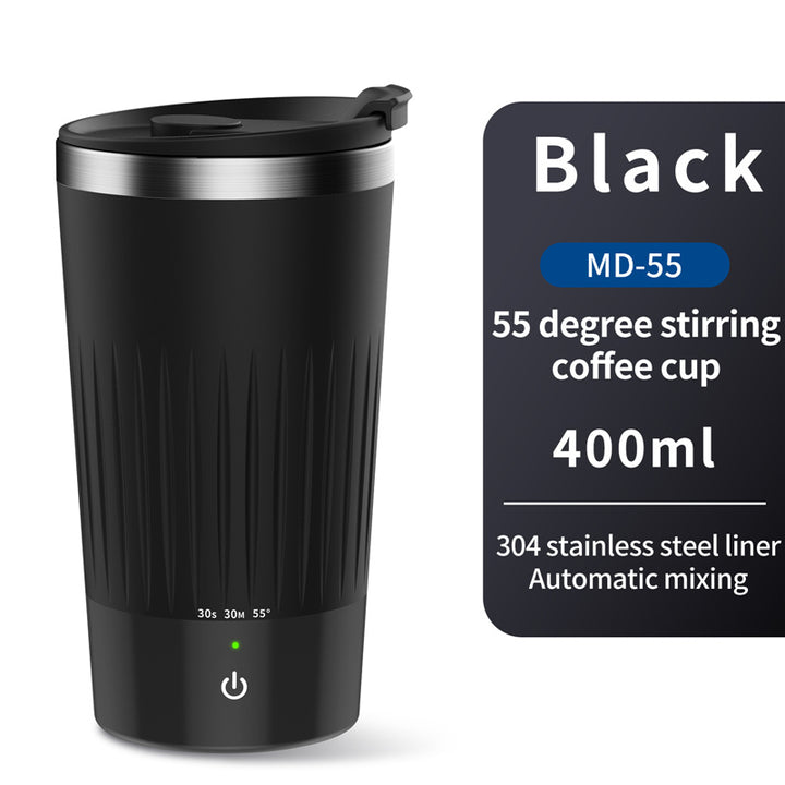 55 Degree Constant Temperature Automatic Stirring Cup Shaker Cup USB Charging Dynamic Magnetic Energy Cup Bluetooth Music Cup freeshipping - Etreasurs