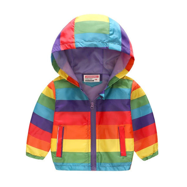 Children Hooded Windbreaker Toddler Baby Coat Infant Waterproof Hoodies For Girls freeshipping - Etreasurs