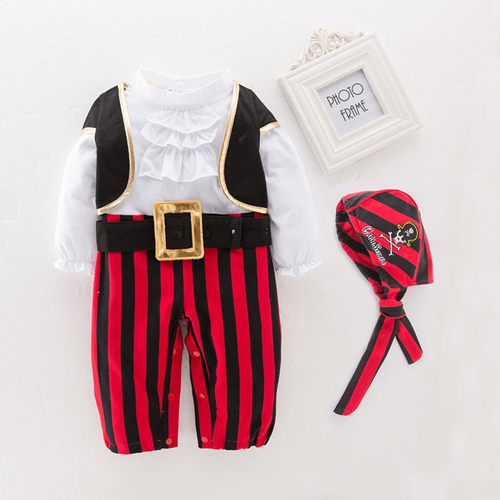 Pirate Captain Cosplay Clothes for Baby Boy Halloween Christmas Fancy Clothes Halloween Costume for Kids Children Pirate Costume freeshipping - Etreasurs