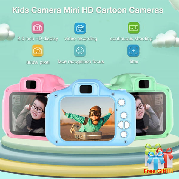 Children Mini Camera Kids Educational Toys for Children Baby Gifts Birthday Gift Digital Camera 1080P Projection Video Camera freeshipping - Etreasurs