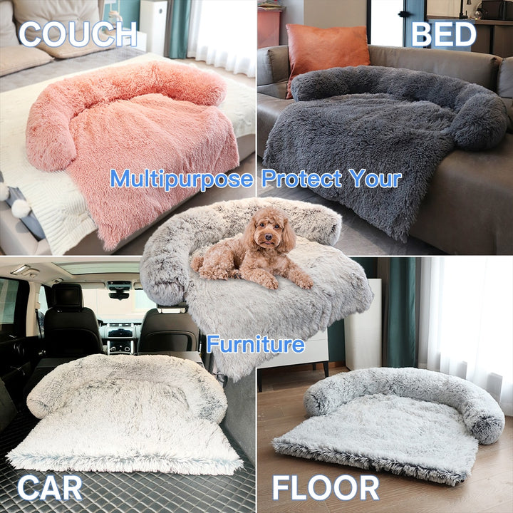 Winter Large Dog Sofa Bed with Zipper Dogs Bed Removable Cover Plush Kennel Cat Beds Mats House Sofa Bed Mat for Large Dog freeshipping - Etreasurs