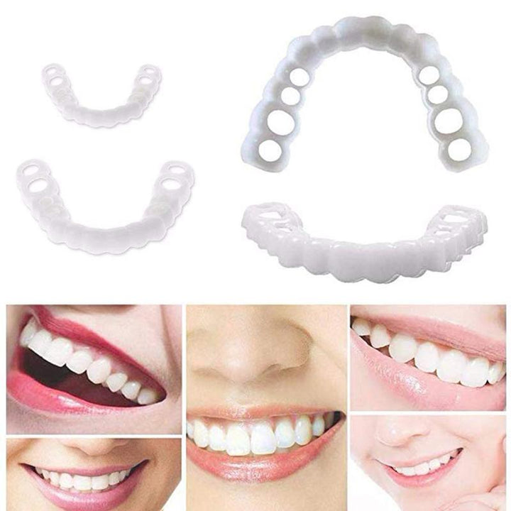 1set Snap On Smile Teeth Veneers Whitening Instant Cosmetic Dentistry Comfortable Veneer Cover Teeth Whitening Smile Denture freeshipping - Etreasurs