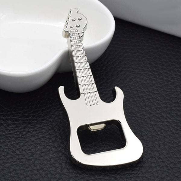 Fashion Portable Alloy Guitar Shaped Beer Bottle Opener Kitchen KTV Bar Gift freeshipping - Etreasurs