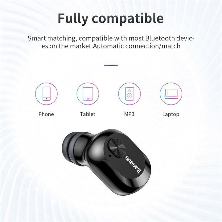 Baseus W01 TWS Bluetooth Earphone Wireless Headphone Bluetooth 5.0 Stereo Bass Wireless earphones With HD Microphone For Phone freeshipping - Etreasurs