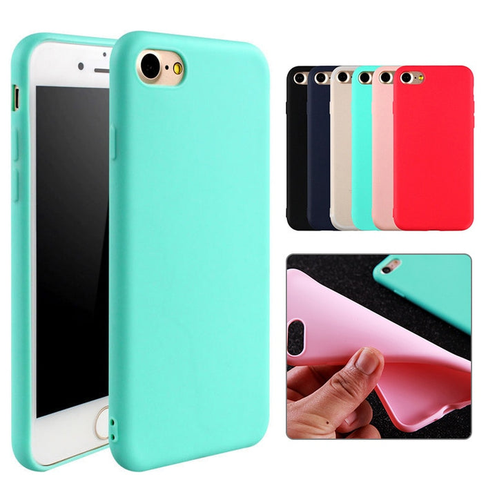 Silicone Matte Case For iPhone 11 Pro Max Case Soft Back Cover For iPhone 11 X 6 6s 7 7 Plus 8 8 Plus Protective Cases freeshipping - Etreasurs