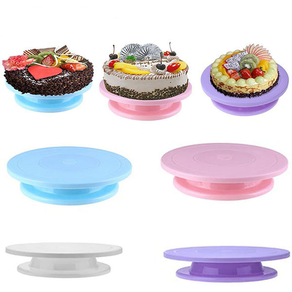 28cm Round Anti-Skid Rotating Stand Platform Cake Turn Table DIY Decor Tool freeshipping - Etreasurs