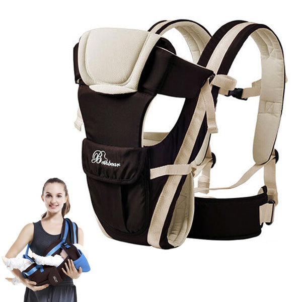 Beth Bear Baby Carrier 0-30 Months Breathable Front Facing 4 in 1 Infant Comfortable Sling Backpack Pouch Wrap Baby Kangaroo New freeshipping - Etreasurs