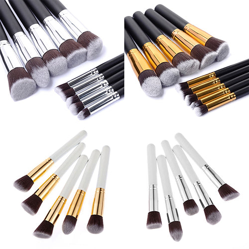 10Pcs Makeup Cosmetic Tool Eyeshadow Powder Foundation Cheek Brush Set freeshipping - Etreasurs