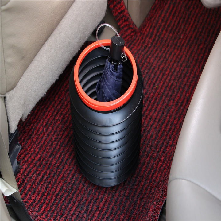 Car Trash Bin Can Car Storage Bin Portable Outdoor Fishing Bucket Multifunctional Retractable Folding Water Bucket freeshipping - Etreasurs