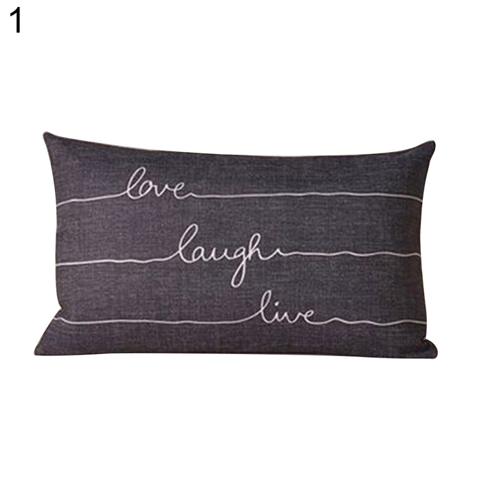 Simple English Apothegm Linen Throw Pillow Case Cushion Cover Home Sofa Decor freeshipping - Etreasurs