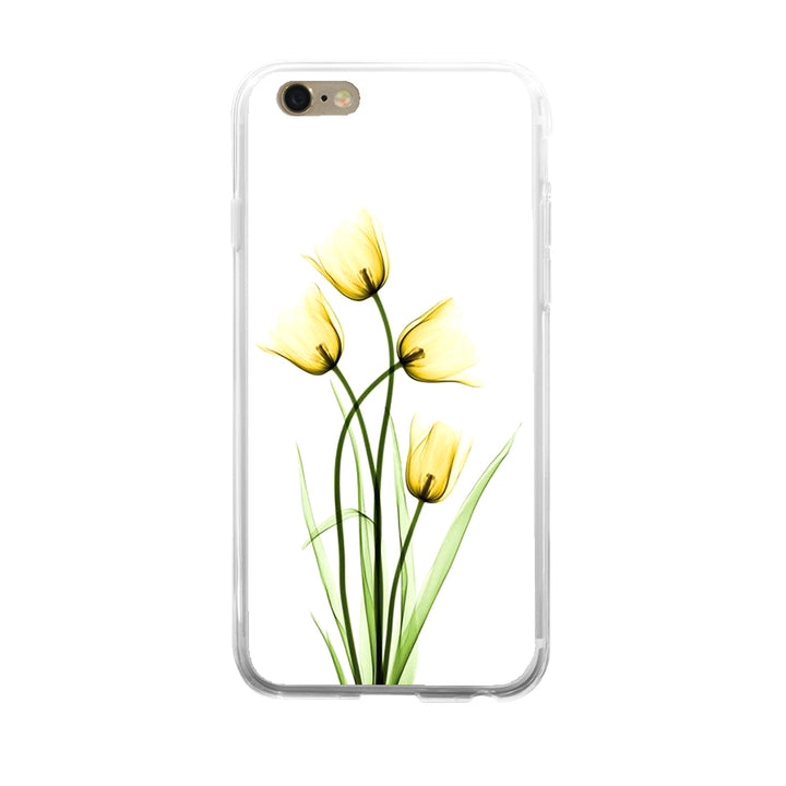 Transparent Yellow Flower Phone Case Cover for iPhone 5 6 7 Plus Samsung Note 4 freeshipping - Etreasurs