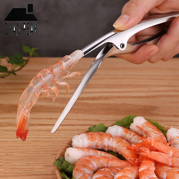 Shrimp Peeler Kitchen Appliances Portable Stainless Steel Shrimp Deveiner Lobster Practical Kitchen Supplies Fishing Knife Tools freeshipping - Etreasurs