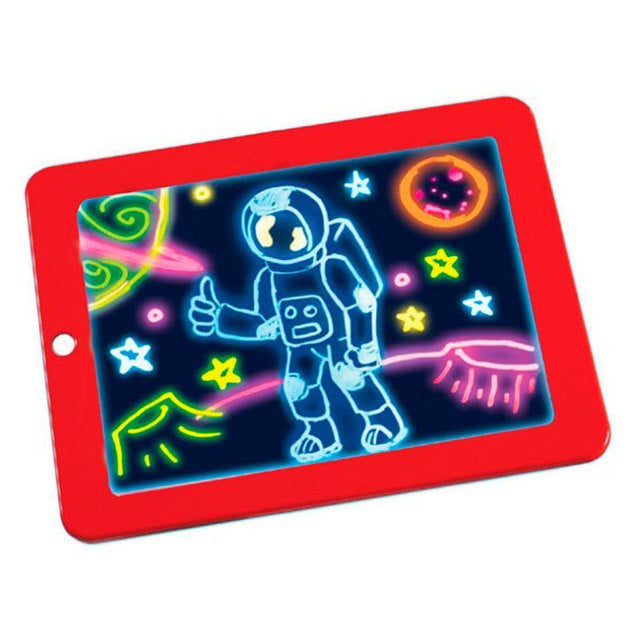 3D Magic Drawing Pad Luminous Light Drawing Board Graffiti Doodle Tablet Magic Draw with Light Kids Painting Fun Educational Toy freeshipping - Etreasurs