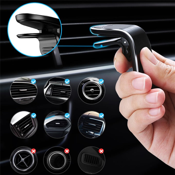 Car Phone Holder For iPhone Phone In Car Mobile Support Magnetic Phone Mount Stand For Tablets And Smartphones Suporte Telefone freeshipping - Etreasurs