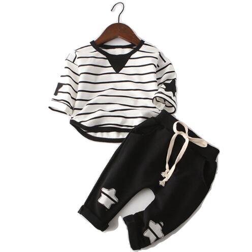 Cartoon Baby Sets Long Sleeve Shirt+Jeans Pants freeshipping - Etreasurs