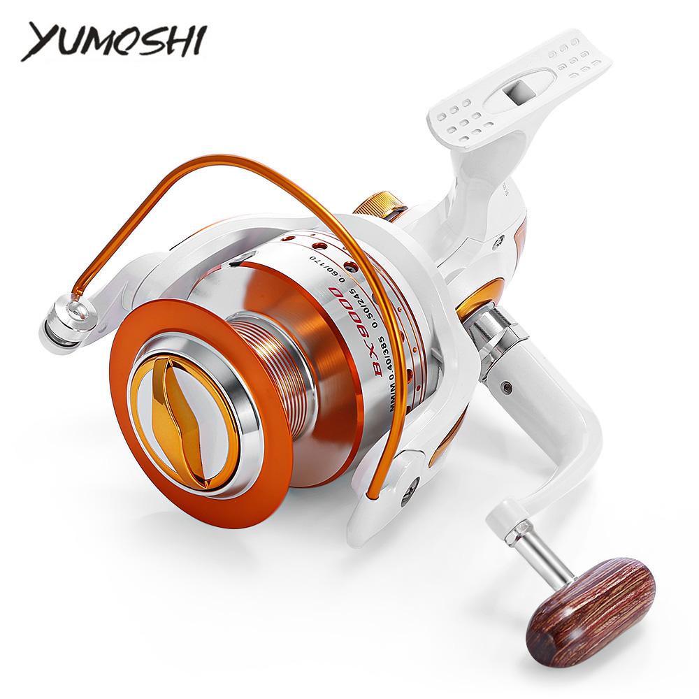 YUMOSHI 12 + 1BB Full Metal Fishing Spinning Reel With Exchangeable Arm Rocker freeshipping - Etreasurs
