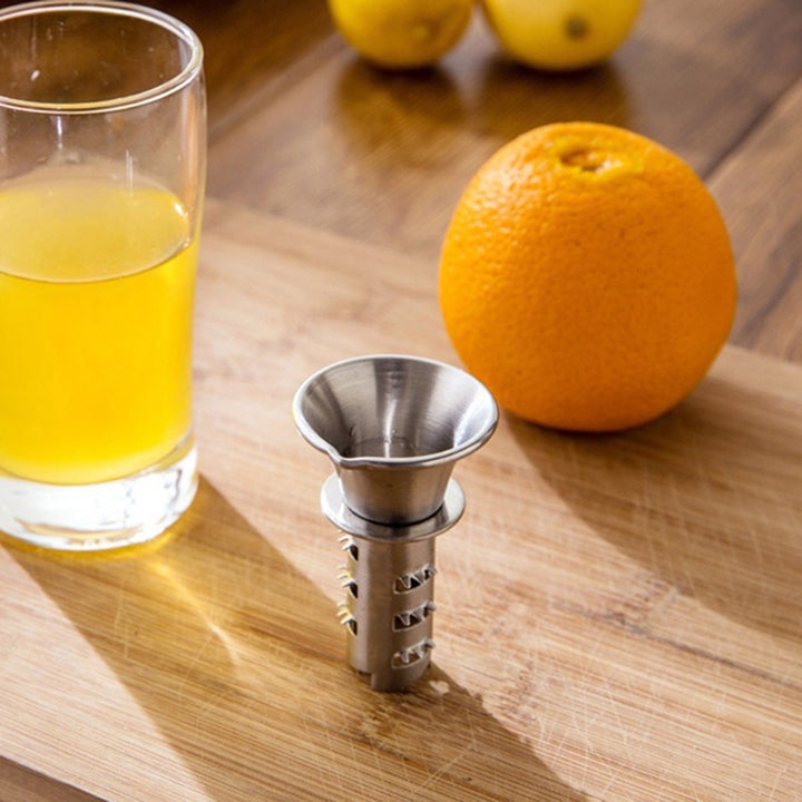 Manual Stainless Steel Lemon Drilling Tool Kitchen Small Fruit Squeeze Juicer freeshipping - Etreasurs