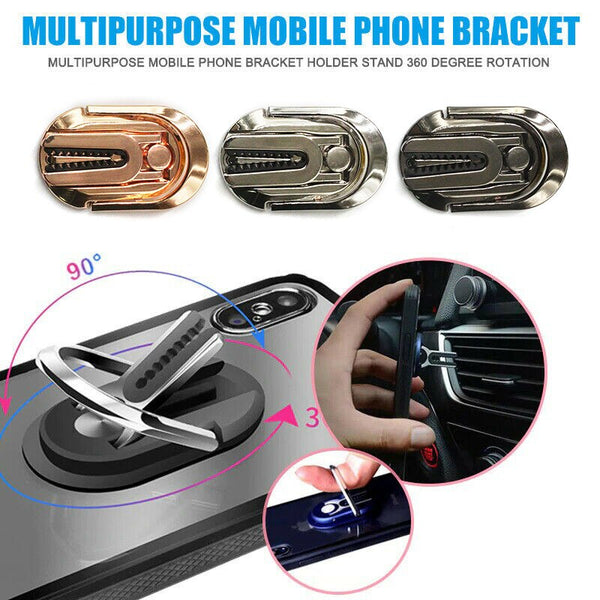 Multi-purpose Car Air Vent Mobile Phone Finger Ring Universal Phone Holder Bracket 360 Rotatable Stand For Iphone Samsung Huawei freeshipping - Etreasurs