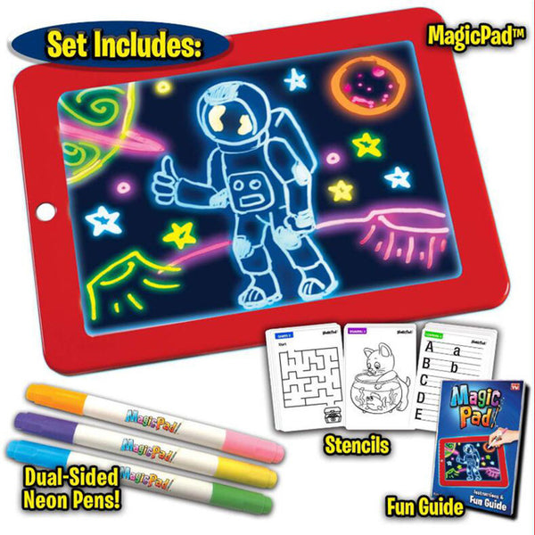 3D Magic Drawing Pad Luminous Light Drawing Board Graffiti Doodle Tablet Magic Draw with Light Kids Painting Fun Educational Toy freeshipping - Etreasurs